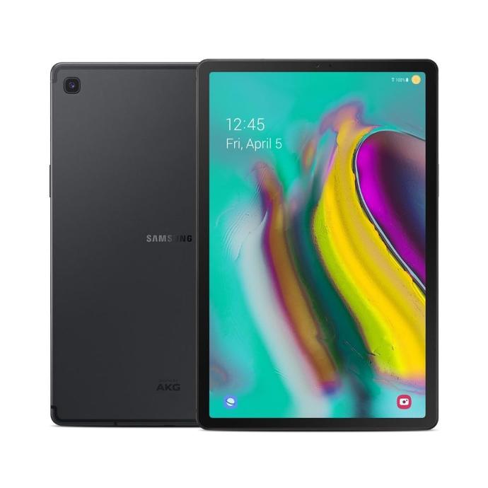 Samsung Galaxy Tab S5e Black, front and Back
