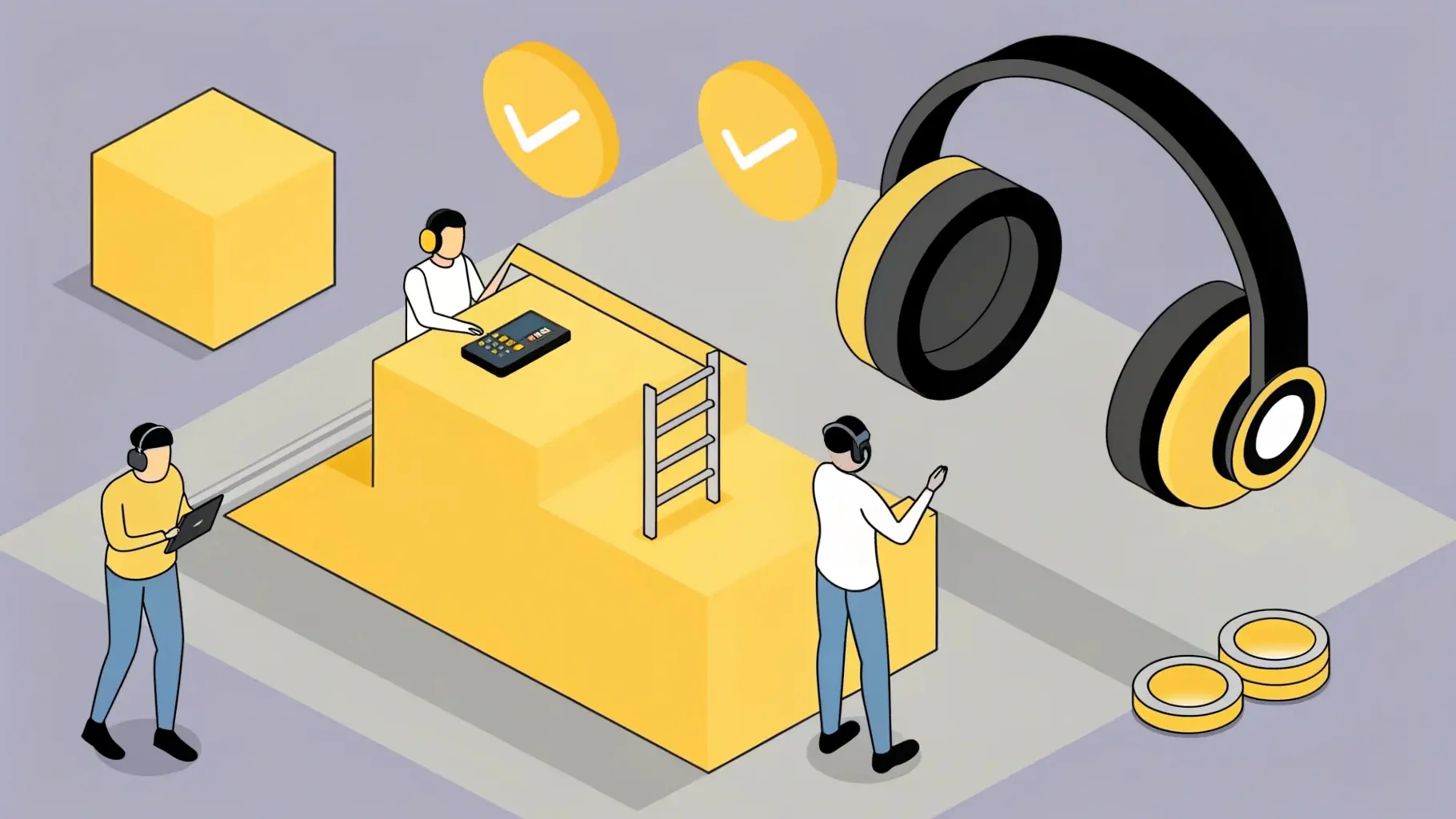 quality inspection process for premium audio products only at oksouq's qatar