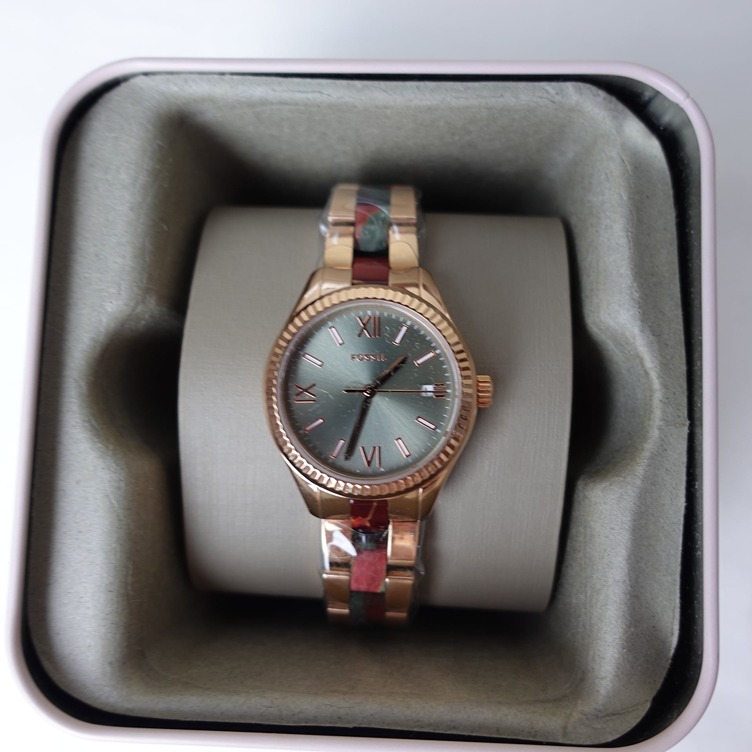 Fossil watch black and gold
