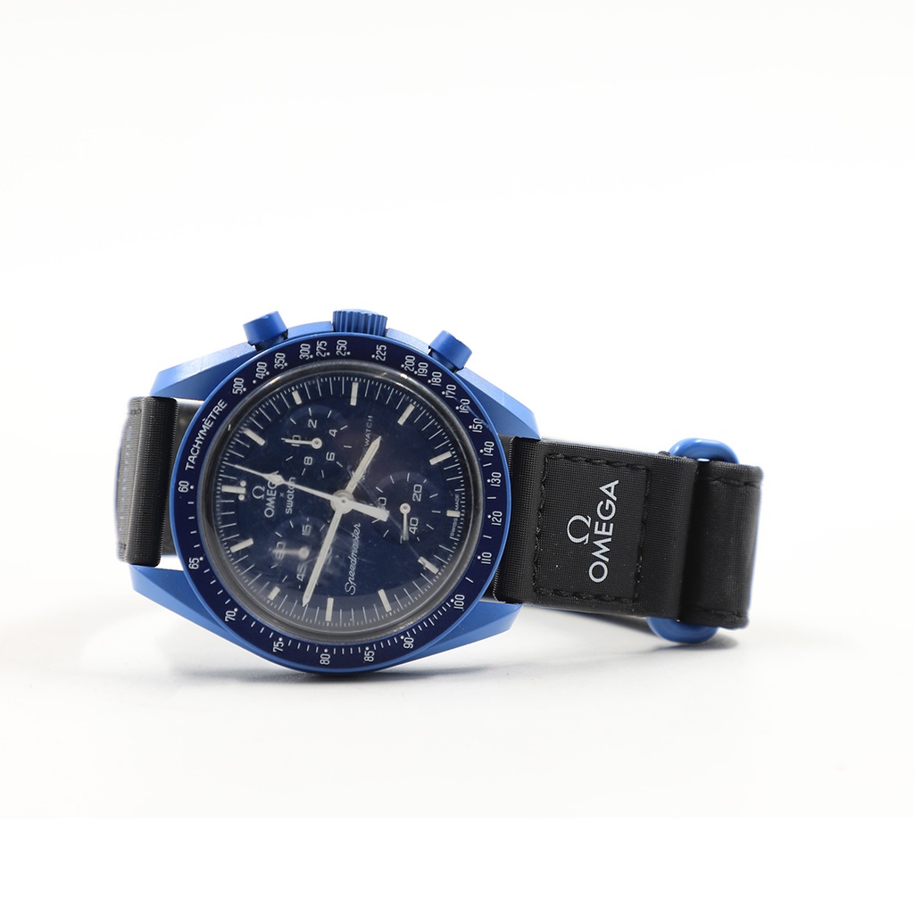 Swatch Omega Mission to neptune, Blue Watch ** Contain Crack **