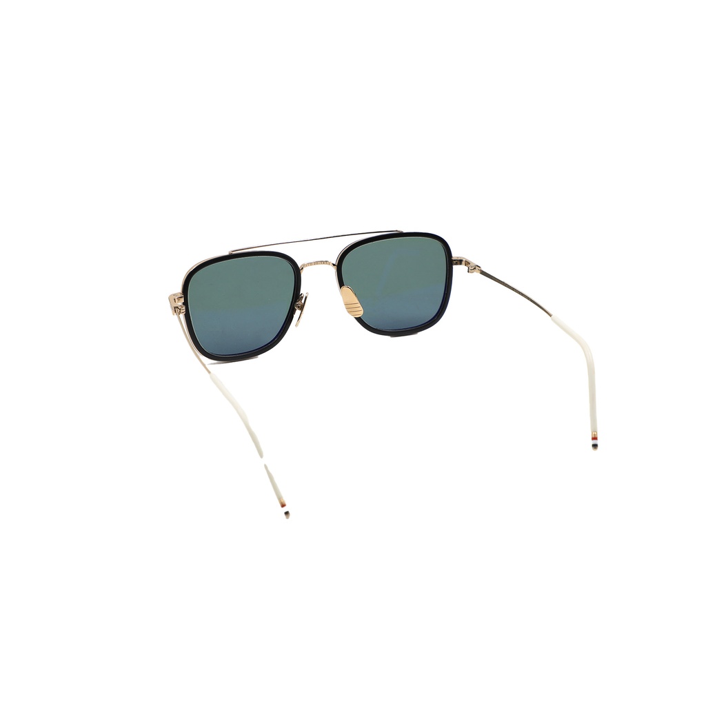 Thom Browne TB-800 Gold Black k Gold Black/Grey  Sunglasses Lens With :51, Bridge Width:20