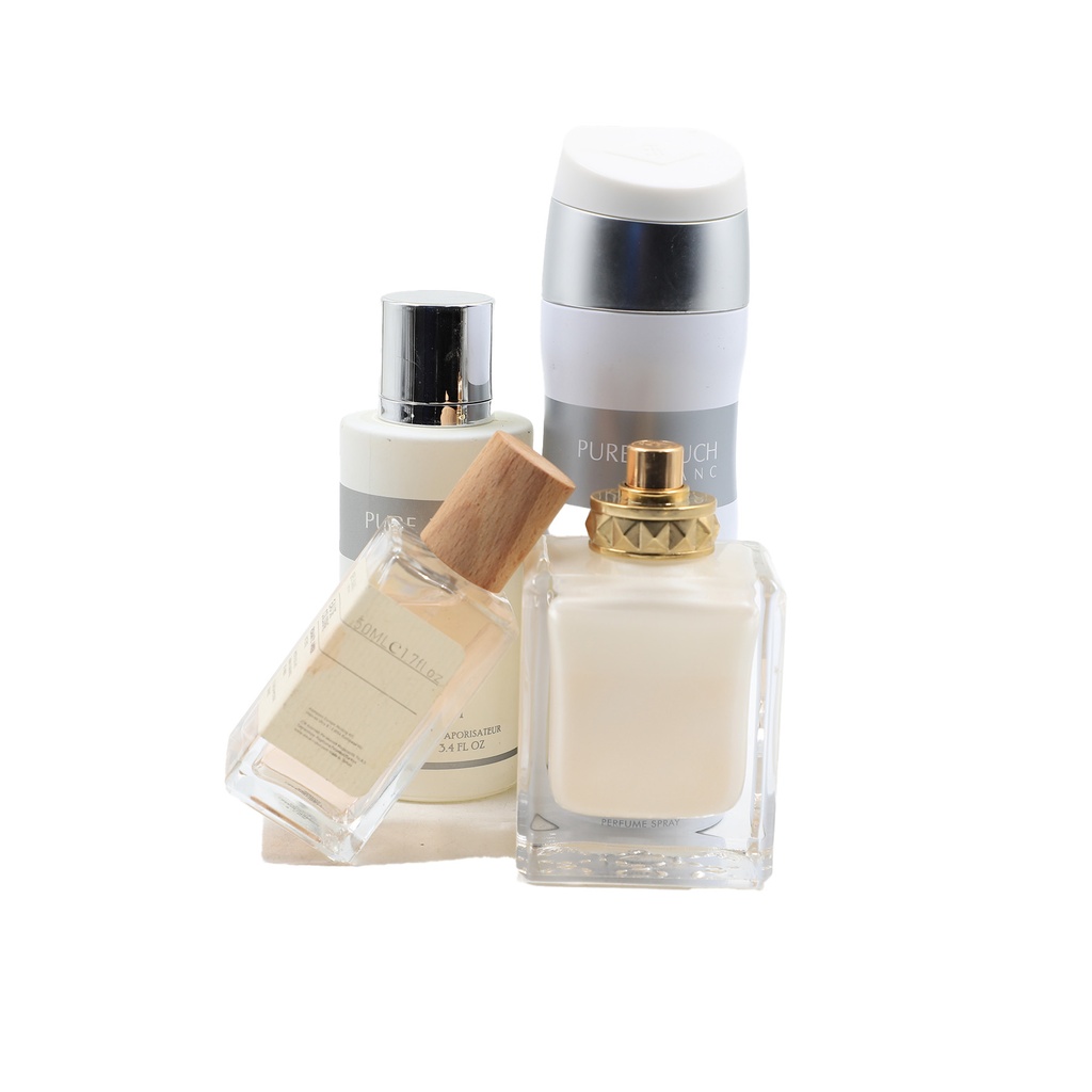 Pure Touch blanc Tadangel + Perfume Spray+ Shin Mang Eau De Cologne  +Delice Nacte