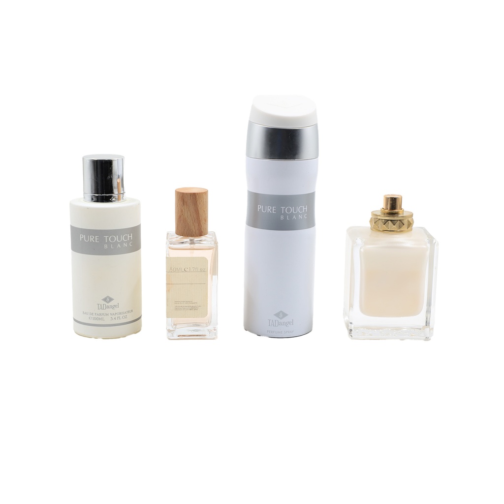 Pure Touch blanc Tadangel + Perfume Spray+ Shin Mang Eau De Cologne  +Delice Nacte