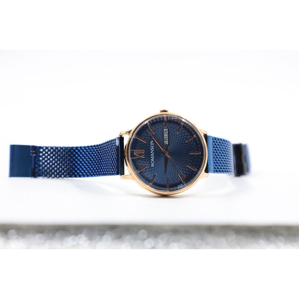 Romanson TMMM8A49, All Stainless Steel Water Resistant, Blue