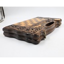 Chess Real Wood Hand , **Missing One Pawn**