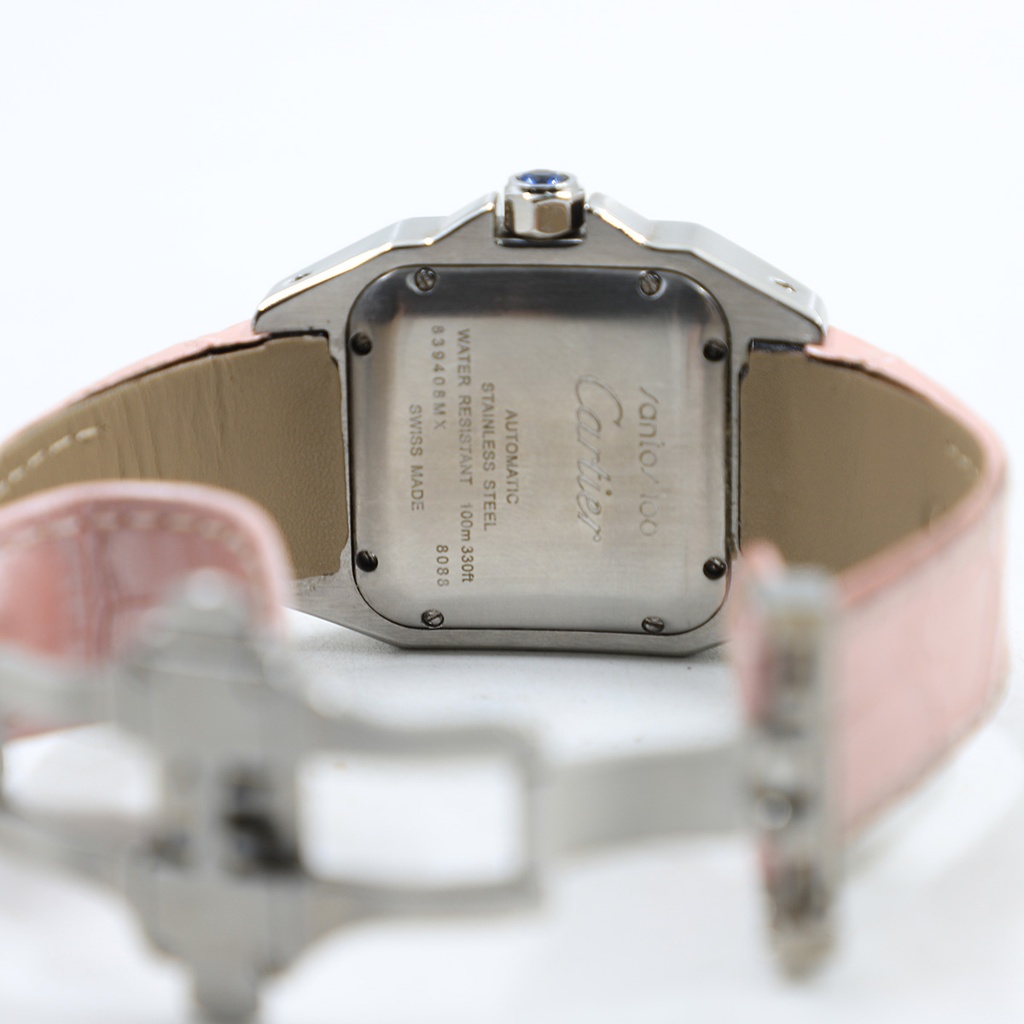 Cartier Santos 100 Automatic Stainless Steel 839408MX Swiss Made Water Resistant