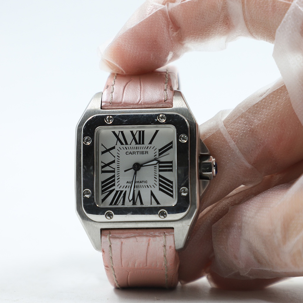 Cartier Santos 100 Automatic Stainless Steel 839408MX Swiss Made Water Resistant