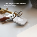 Tile Mate 1-Pack.White. Bluetooth Tracker, Keys Finder and Item Locator for Keys, Bags and More; Up to 250 ft. Range. Water-Resistant. Phone Finder. iOS and Android Compatible.