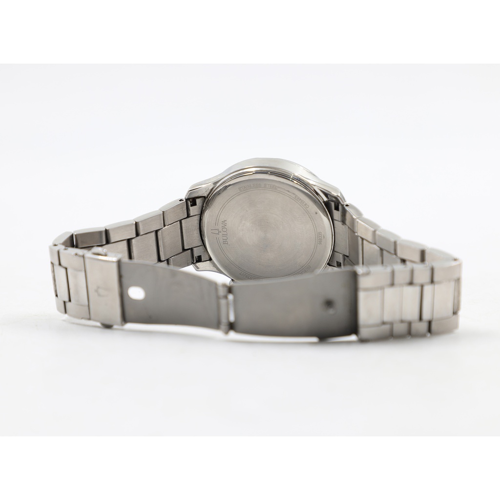 Bulova Mens Classic Chronograph Quartz Silver Stainless Steel Watch 43 MM 96B335