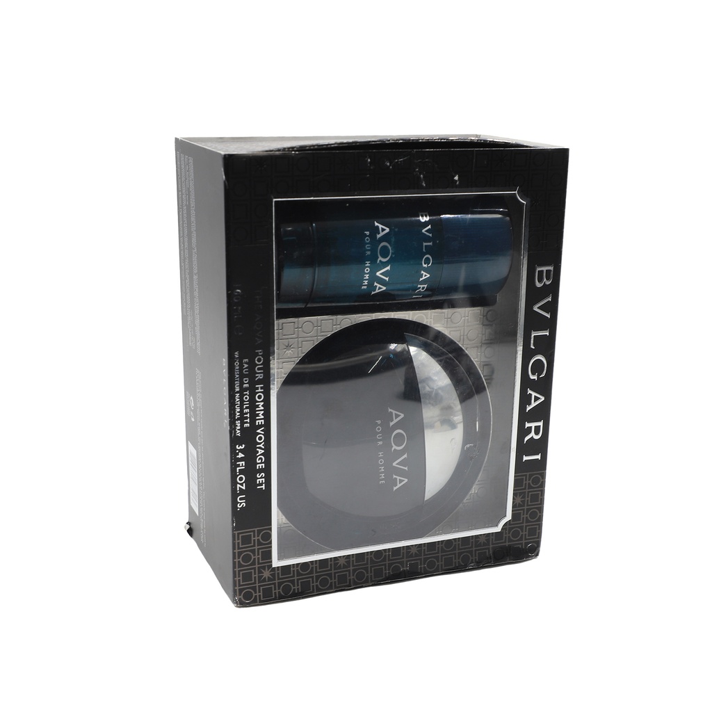 Bvlgari Aqva Gift Set For Men (100ml EDT +75ml Deo Stick)