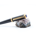 Santos-Dumont ballpoint pen Santos-Dumont ballpoint pen, black composite body and cap, 18K rose gold
