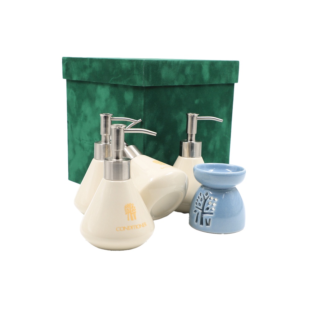 Ceramic Bathroom Accessory Set 5 Pcs