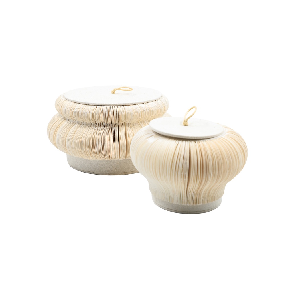 Home Accessory Box Mulberry Paper  Set 2 Pcs