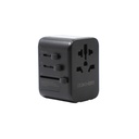 Universal Travel Adapter, VINTAR International Power Adapter with 6A 3 USB C and 2 USB Ports, All in One Travel