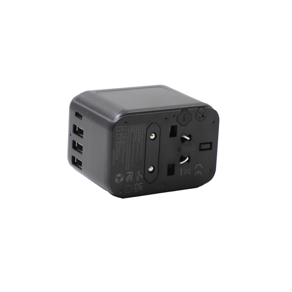 Universal Travel Adapter, VINTAR International Power Adapter with 6A 3 USB C and 2 USB Ports, All in One Travel