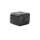 World Travel adapter with 4 usb +type -c