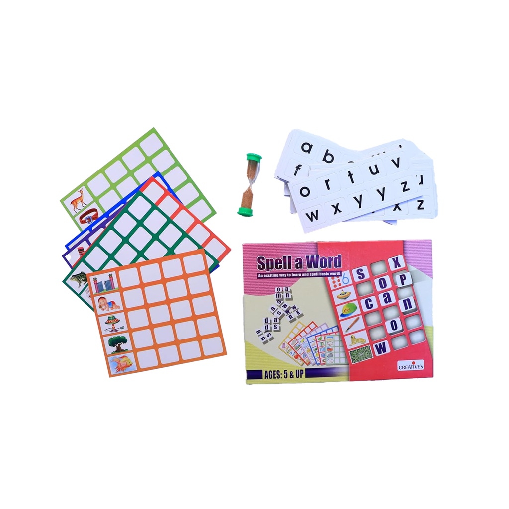 Creative’s Spell a Word| Learn & Spell Basic Words for Kids| Letter Recognition Reading