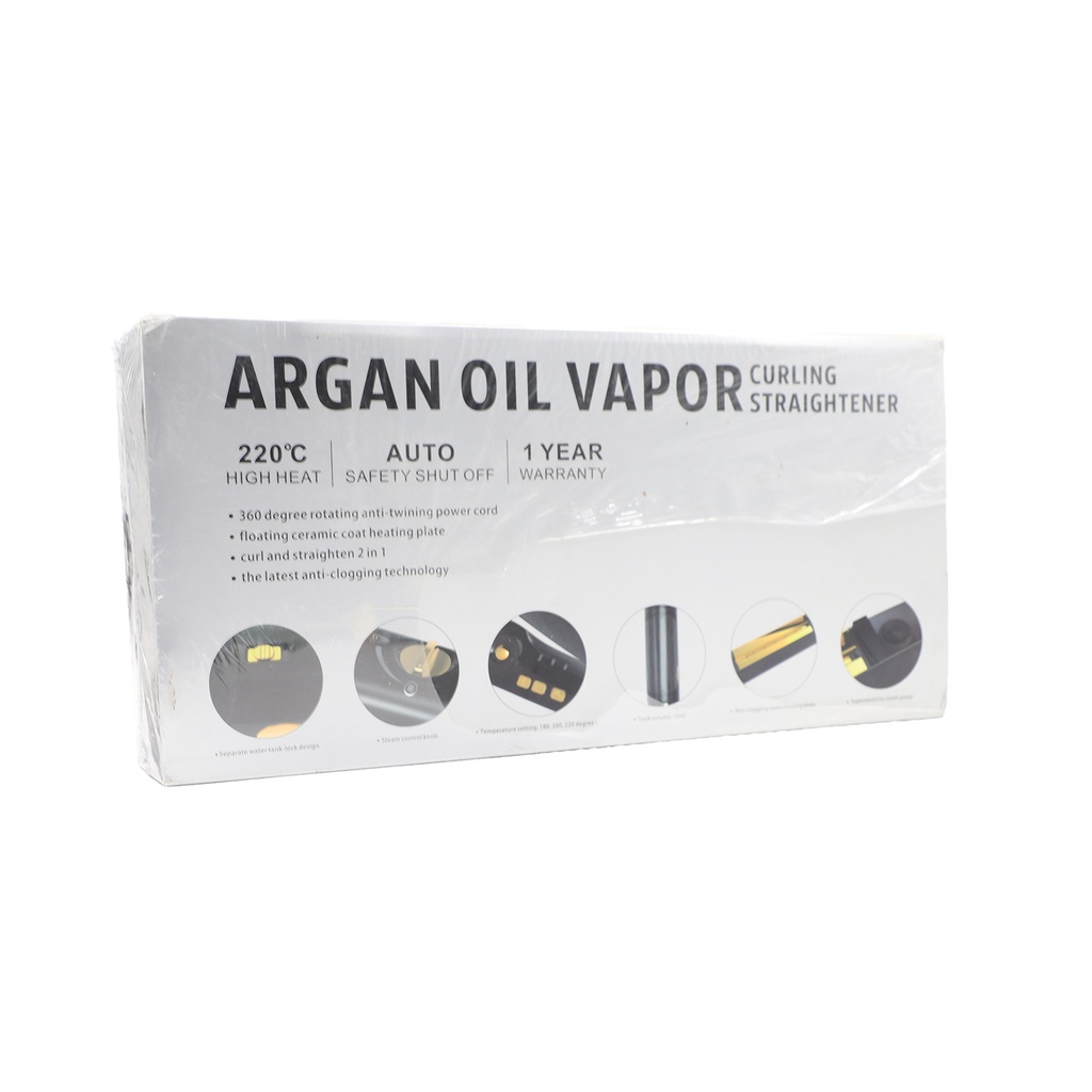 Hair Curler Argan Oil Vapor Flat Iron Hair Curler Argan Oil