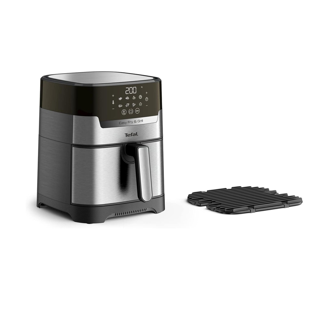 TEFAL Easy Fry & Grill Digital 2-in-1 | Air Fry + Grill  Adjustable Temperature | 4.2 L Capacity EY505D27