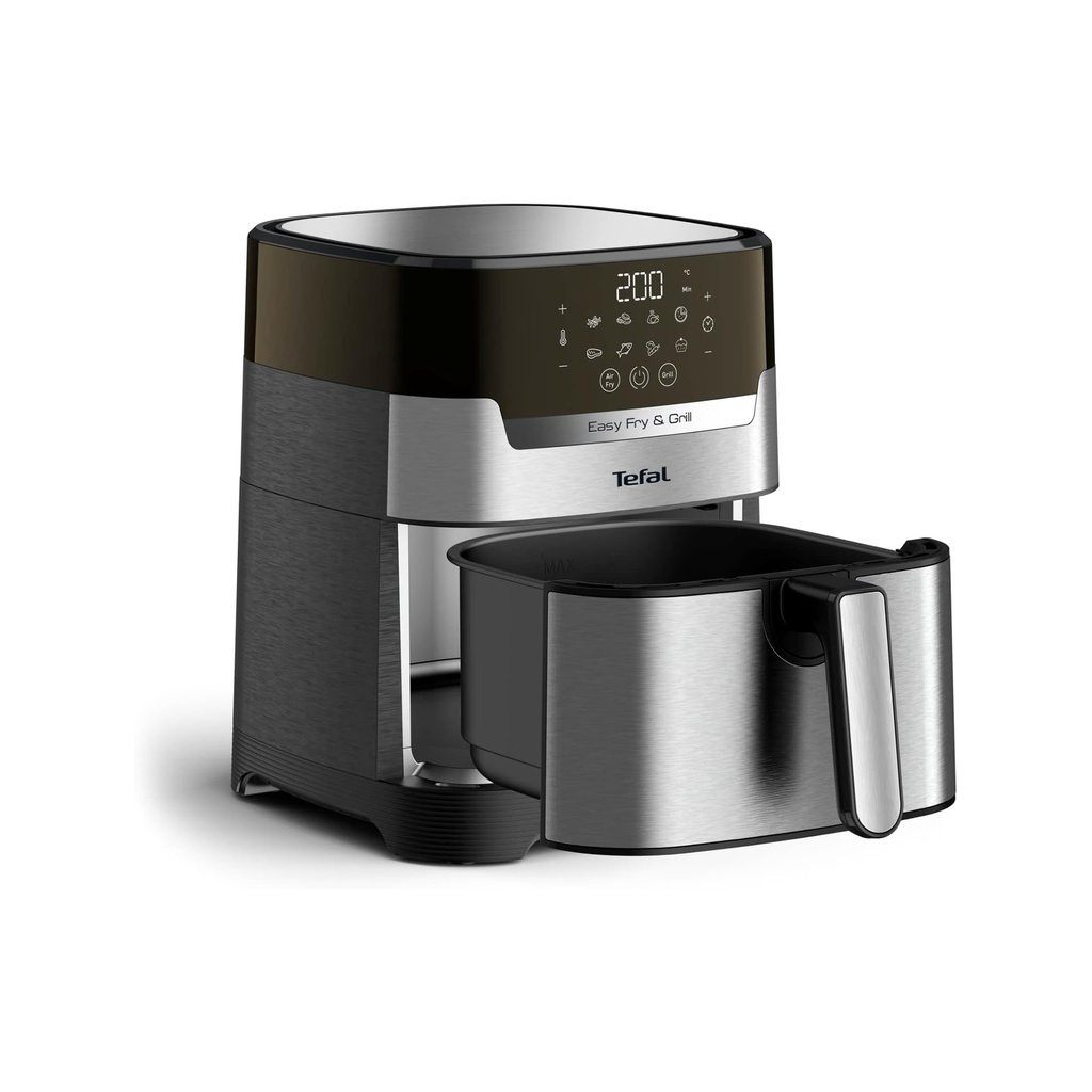 TEFAL Easy Fry & Grill Digital 2-in-1 | Air Fry + Grill  Adjustable Temperature | 4.2 L Capacity EY505D27