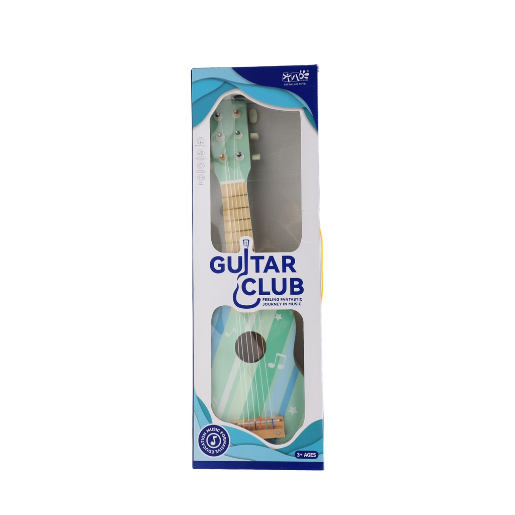 Green Wooden Guitar toys