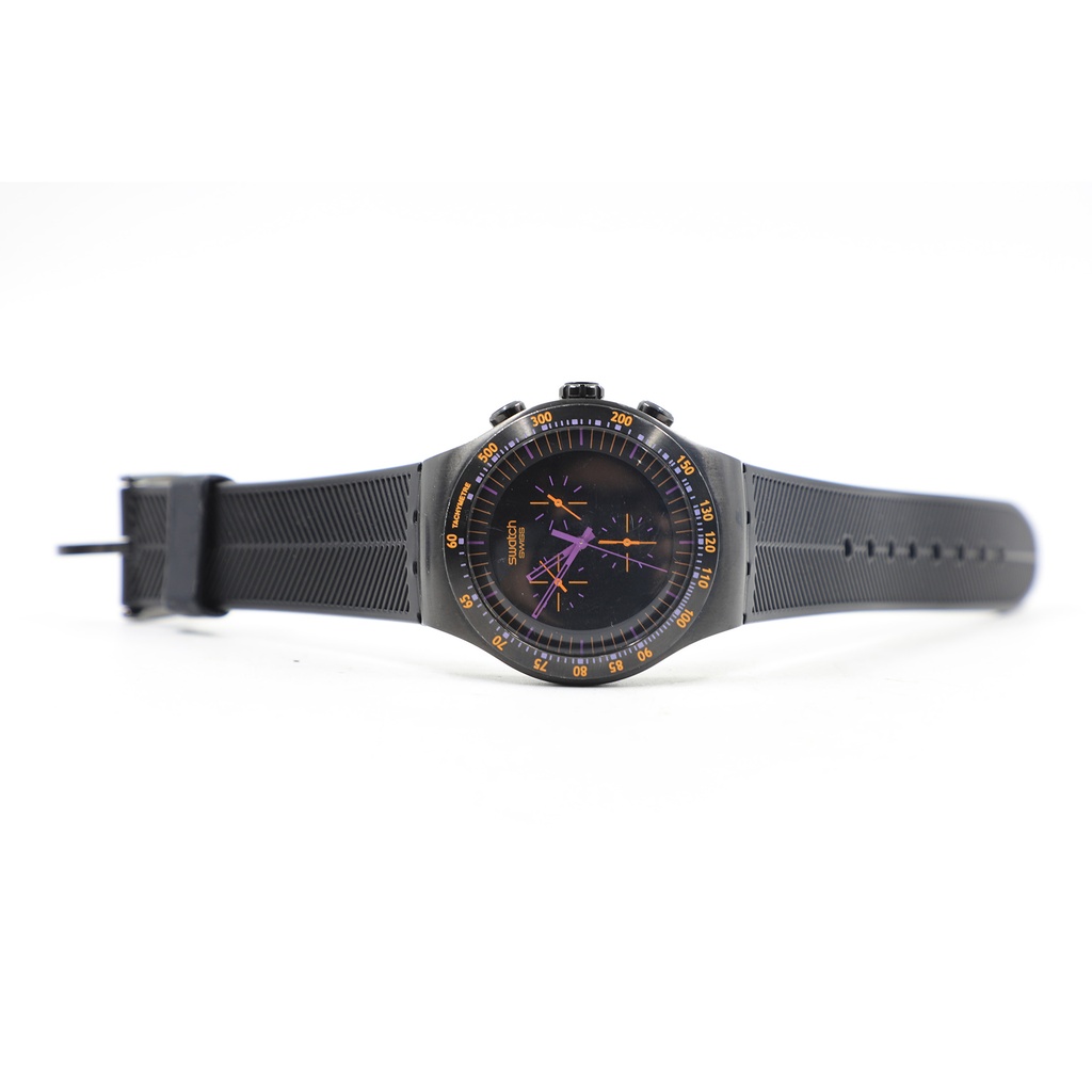 Swatch Omega Irony SR9365W Puple in dark