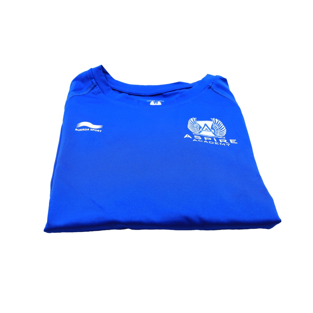 Kids   Long Sleeve Baselayer Top  T - Shirt Juniors  Nautical Blue  -  Size - XL B