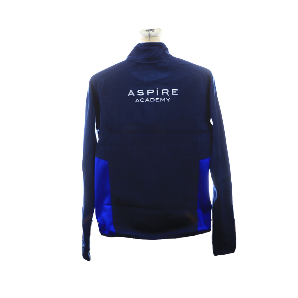 Men's  1/4 Zip Fleece Jacket Dress Blue Size - XS