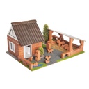 Teifoc Farm Brick Construction Set, 180+ Building Blocks