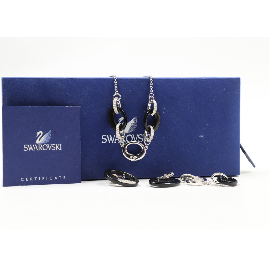Swarovski Crys/RHS H04 Neckless and Earungs