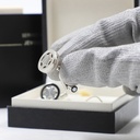 MontBlanc Mens Jewellery Contemporary Collection Cuff Links, Heritage, Swlvel Steel, MB Emblem Blk Lacqu 109992