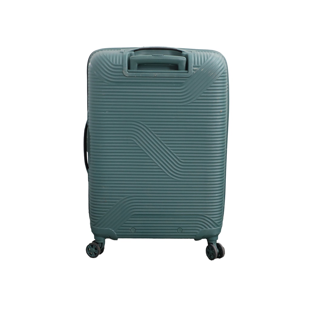 American Tourister Maxplus 4 Wheel Polypropylene Hard Trolley, 68 cm, Green