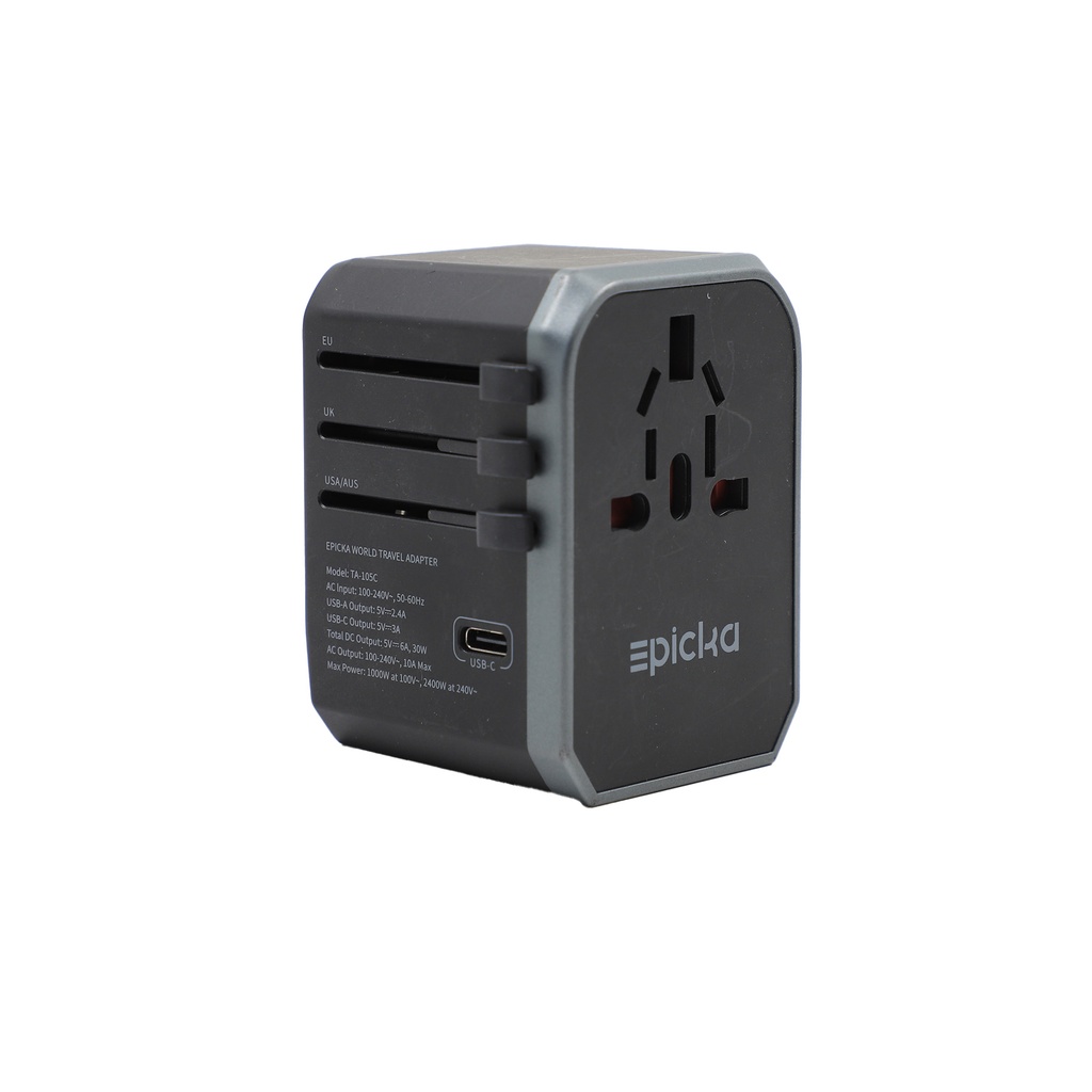 World travel adapter with 4 usb type c Ta -105