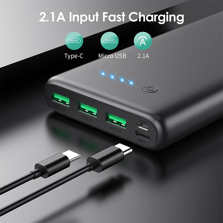 Power Bank ukca HX200Q6 36800mAh, 3 USB Output 5V--- 2.1 A