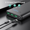 Power Bank ukca HX200Q6 36800mAh, 3 USB Output 5V--- 2.1 A