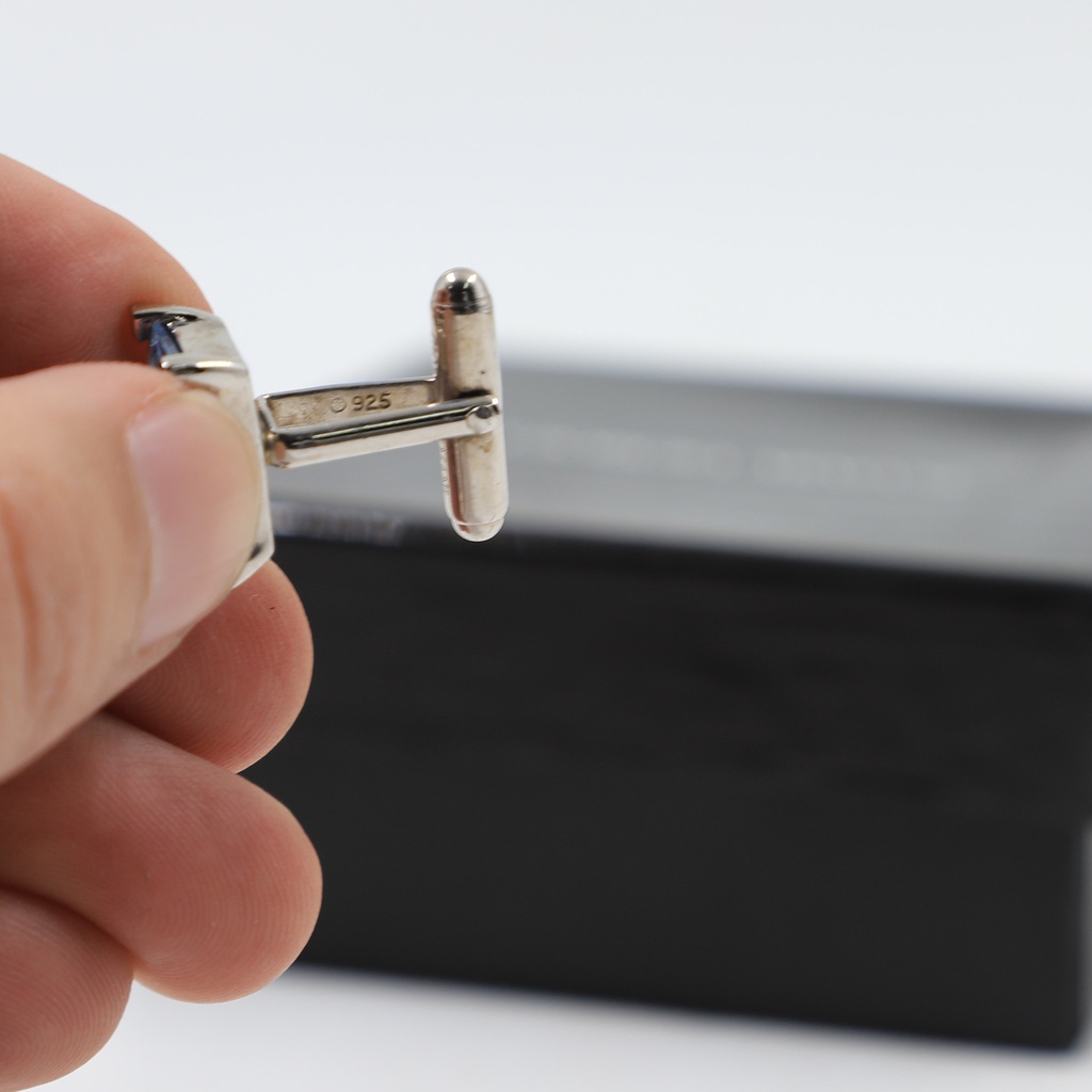 Giorgio Armani Sterling Silver 925 Cufflink With Beautiful Stone