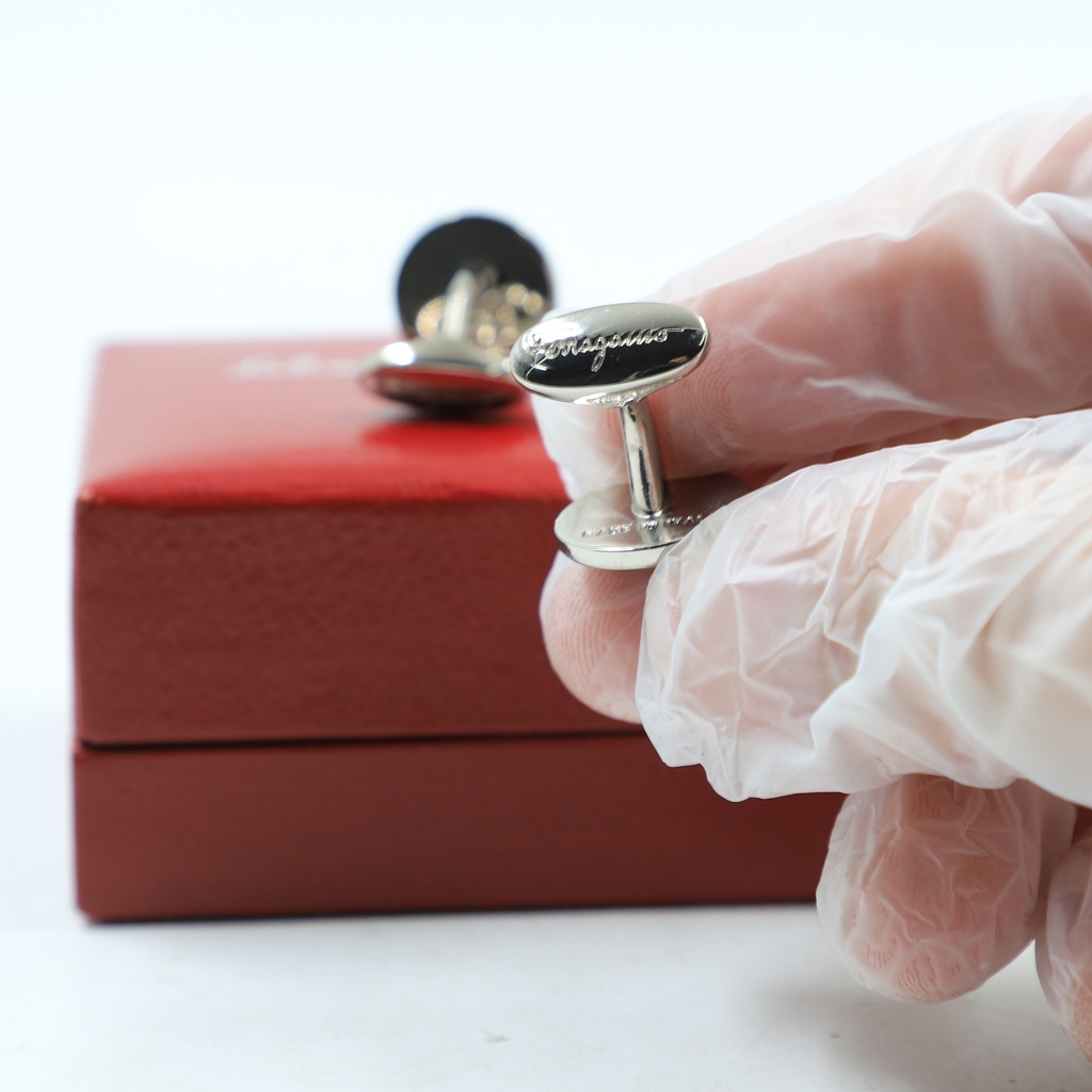 Salvator Ferragamo Made In Italy Owl Cufflinks