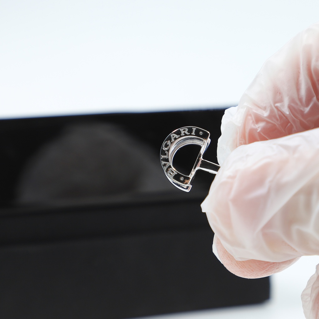 Bvlgari Made in iTaly Cufflinks 925 Silver ** Box Damaged **