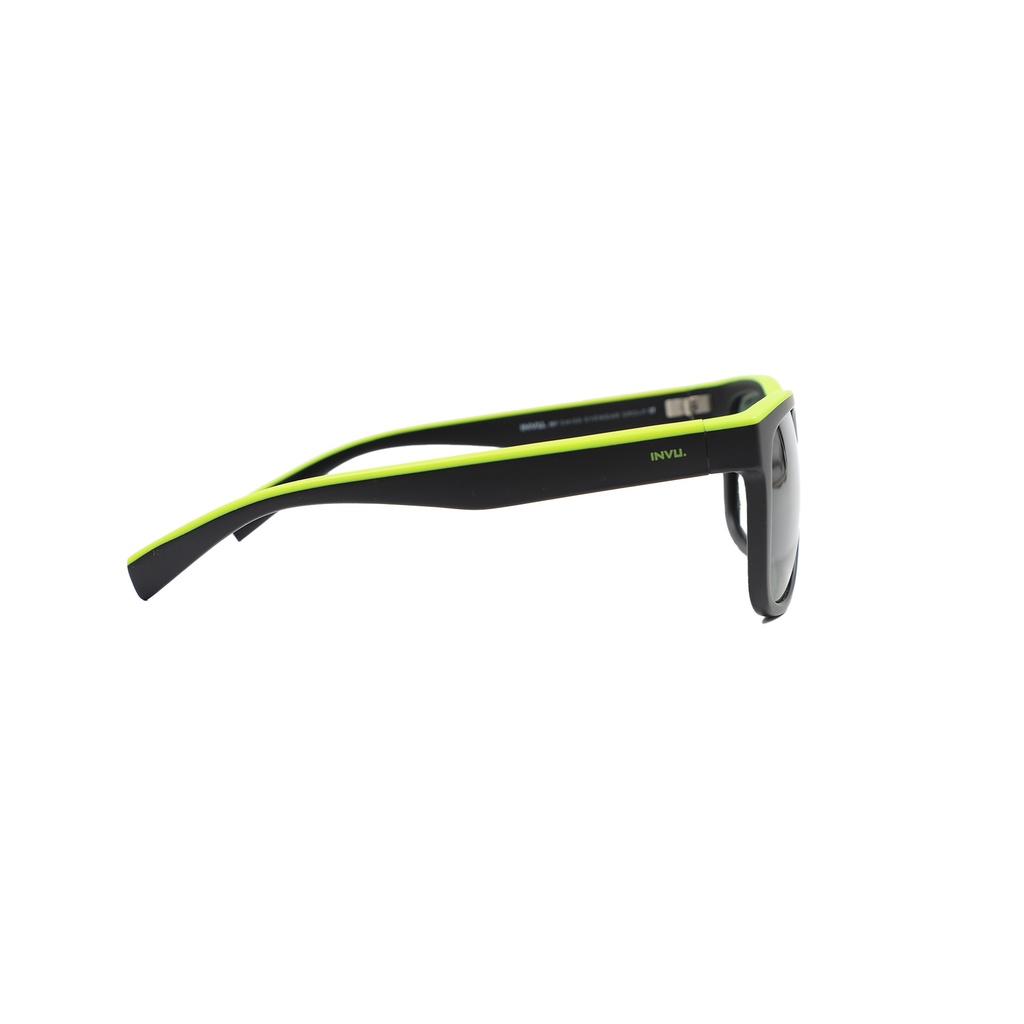 INVU Men's Sunglasses A2311 B Polarized Lenses 100% UV PROTECT Black Yellow
