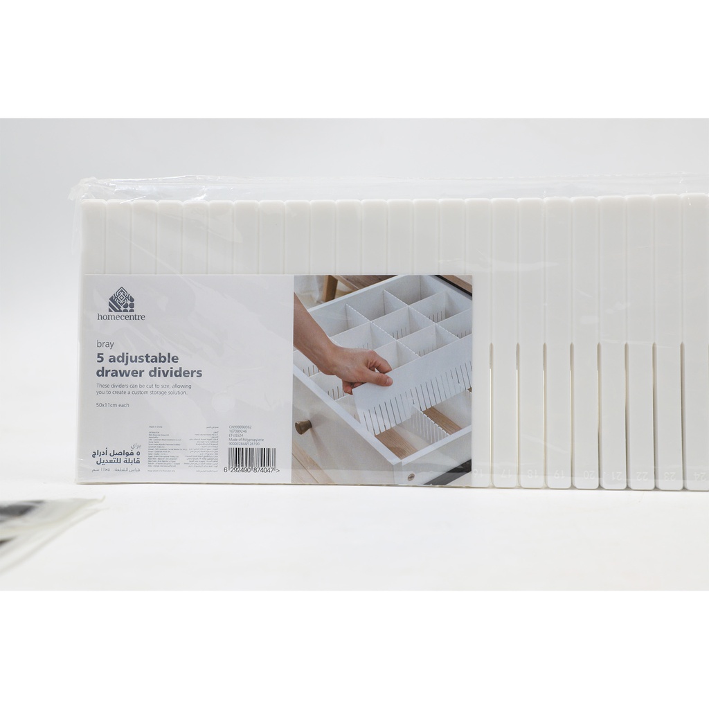 5 Adjustable Drawer Dividers HomeCenter