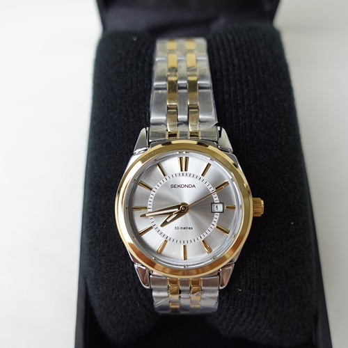 Sekonda Ladies Riley Two Tone Stainless Steel Bracelet with Silver Dial Watch