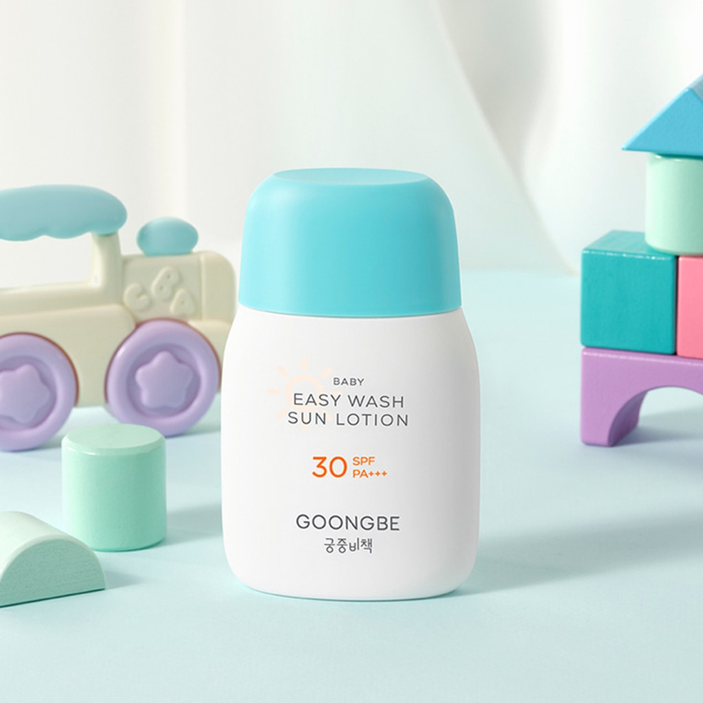 Goongbe Baby Easy Wash Sun Lotion 60, PA+++ SPF 30, Korean 60 g