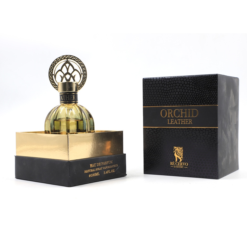 Orchid Leather Re Cervo Luxury, Fragrance Eau De Parfum 79% ~ Full, Made In Kuwait