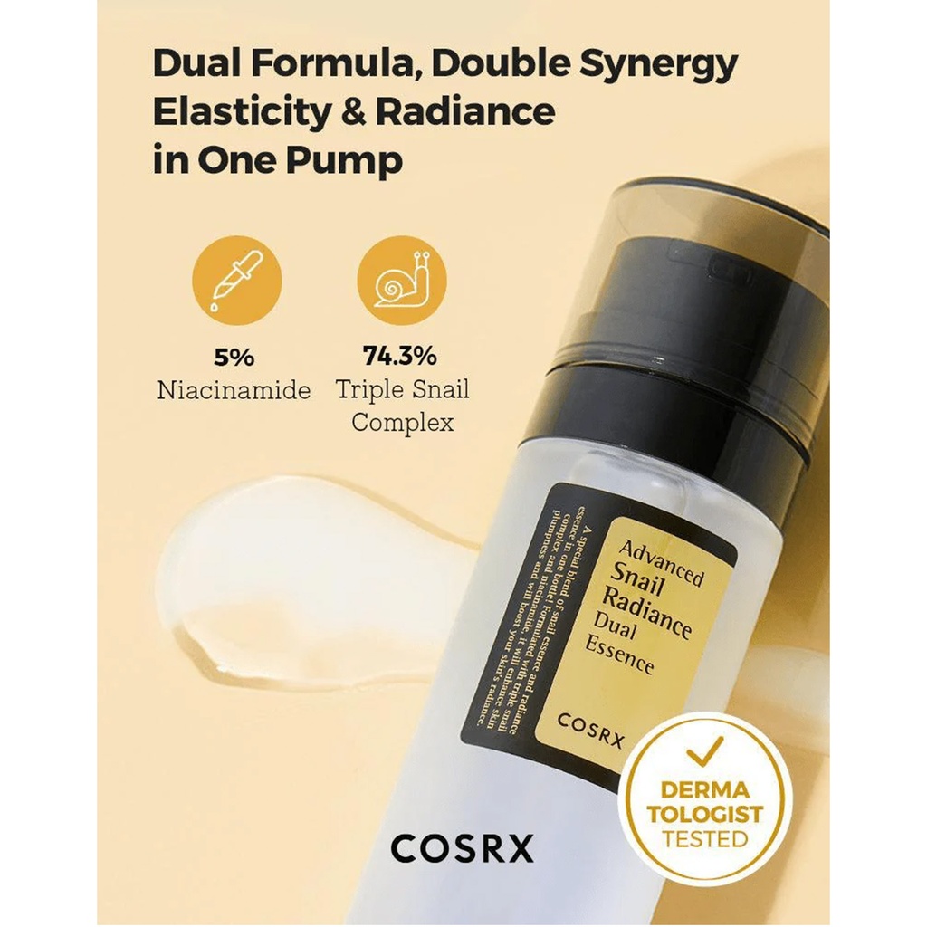 Cosrx Advanced Snail Radiance Dual Essence 80ml