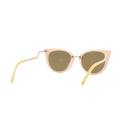 Fendi Pink Mirrored FF0118/S Orchidea Cat-Eye Sunglasses Lens With :52, Bridge Width:20