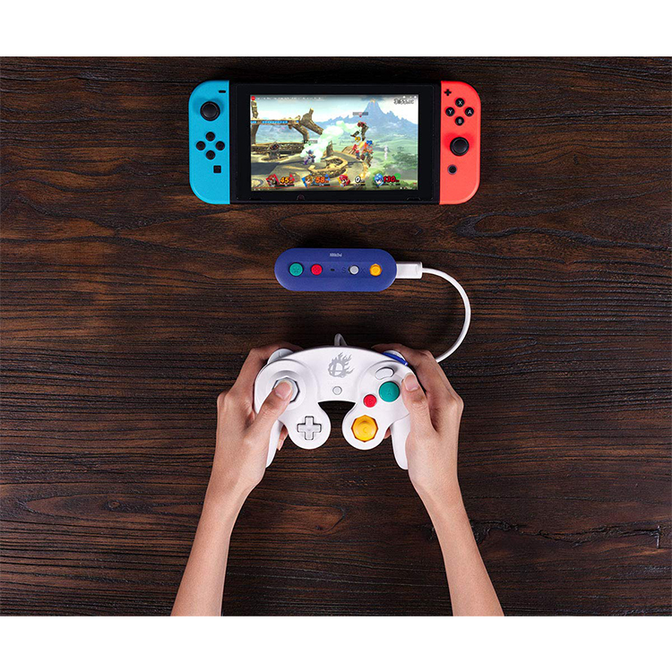 8Bitdo Gbros. Wireless Adapter for Nintendo Switch (Works with Wired GameCube & Classic Edition Controllers) - Nintendo Switch