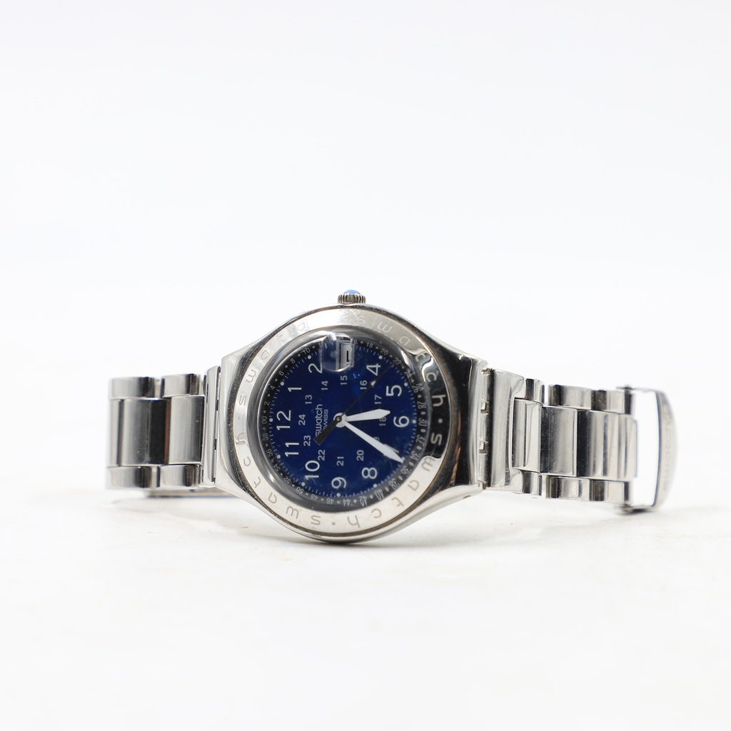 Swatch Irony With Blue Mid section Patented ** small strap**