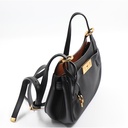 Tory Burch Small Black Lee Radziwill Saddle Bag
