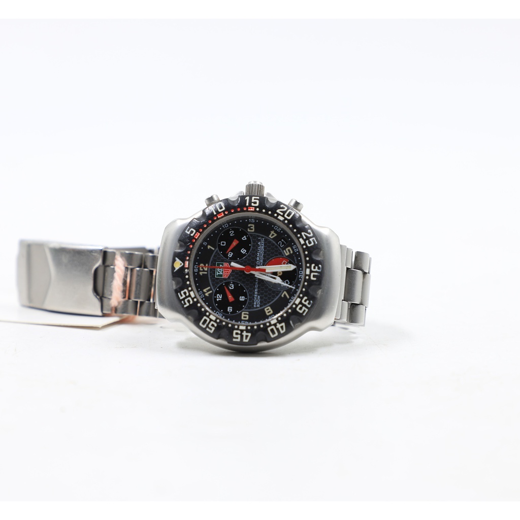 Tag Heuer Official Timekeeper Of The Fia F1 World Championship Ca1211-1 US6599, ** The Yellow Rectangle in the Hour Hand Not Showing And In The Minute Hand Some Cut**