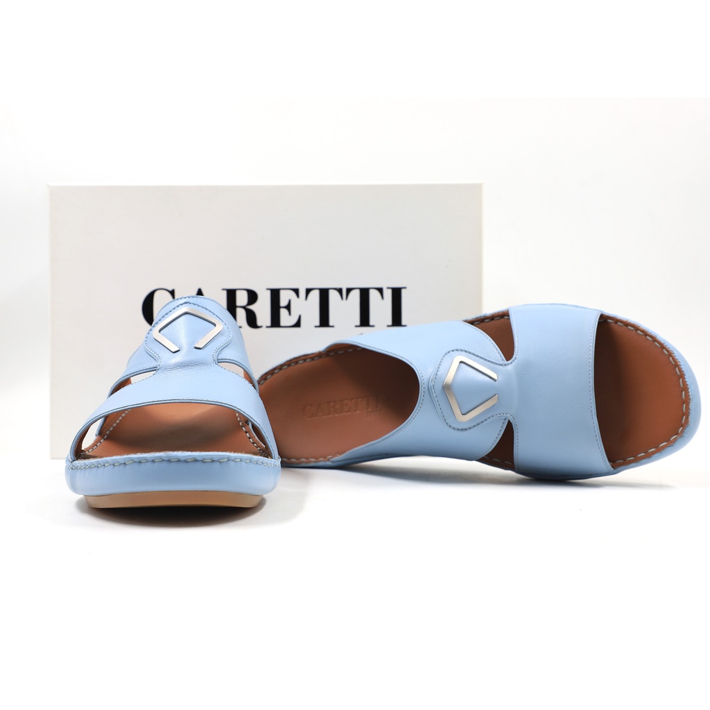 Caretti Legend 6969 Joy Arctic Cup Nickel Matt Memory Sandal  Color Light Blue Size - 10 ½